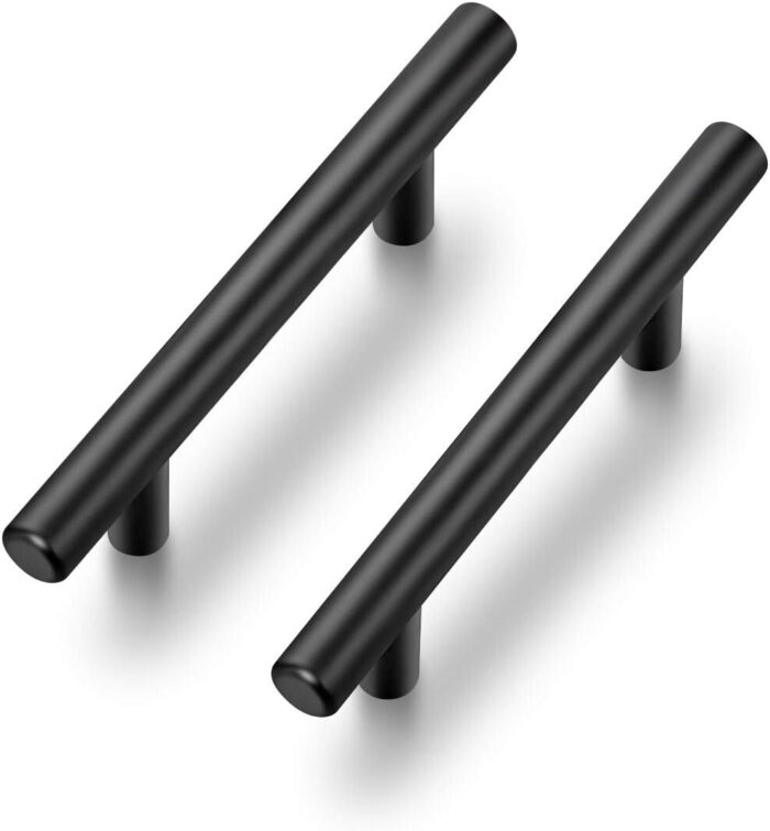 Ravinte 30 Pack | 5 Inch Cabinet Pulls Matte Black Stainless Steel