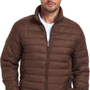 SPOSULEI Men Puffer Down Jacket Packable Lightweight - Image 2