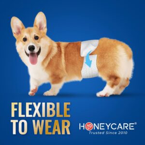 HONEY CARE All-Absorb A26 Male Dog Wrap, 50 Count, Small - Image 3